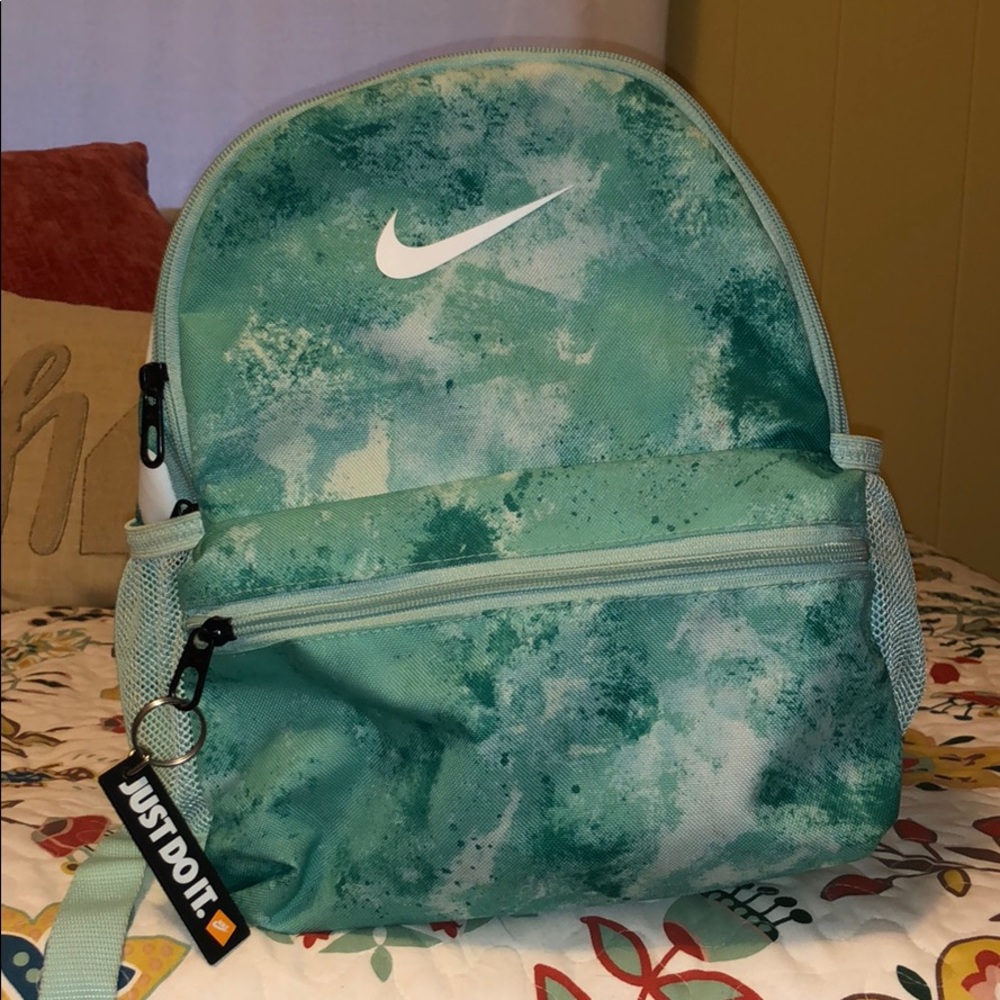 Nike mini backpack (teal and white)